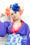 beads bra cosplay flowers furumiya_sui kimono macross macross_frontier pink_hair sheryl_nome tassels rating:Safe score:0 user:pixymisa