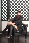 akiyama_mio blouse cosplay hairband kneehighs k-on! miniskirt necoco skirt rating:Safe score:1 user:nil!