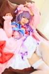 amatsuka_miyu cosplay dress garter_belt hat patchouli_knowledge purple_hair robe thighhighs touhou rating:Safe score:0 user:nil!