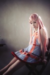 anemone cosplay dress eureka_seven headband kanda_midori pantyhose pink_hair rating:Safe score:1 user:Log
