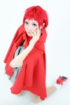 cape cosplay ibara pleated_skirt red_hair ruiko school_uniform skirt socks zone-00 rating:Safe score:0 user:pixymisa