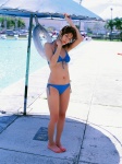 barefoot bikini cleavage hello pool side-tie_bikini sugimoto_yumi swimsuit umbrella wet rating:Safe score:0 user:nil!
