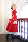 blonde_hair boots braid cosplay dress fate/series fate/stay_night kamui_arisa red_moon saber rating:Safe score:0 user:nil!