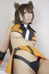 ashiya_noriko blazblue cosplay croptop fingerless_gloves gloves makoraichi!_under_milk_vs_valley makoto_nanaya miniskirt panties skirt squirrel_ears tail underboob rating:Safe score:1 user:nil!