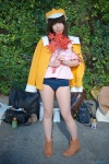 bakemonogatari bloomers blouse cosplay hat jacket reco sengoku_nadeko rating:Safe score:1 user:pixymisa