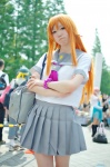 bookbag cosplay kousaka_kirino orange_hair ore_no_imouto_ga_konna_ni_kawaii_wake_ga_nai pleated_skirt sailor_uniform school_uniform skirt yuni rating:Safe score:0 user:nil!