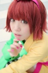 cosplay hairband kanoko kumo pantyhose pop'n_music red_hair striped thighhighs yukata rating:Safe score:0 user:nil!