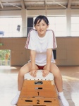 buruma costume gym_uniform komatsu_ayaka ponytail shorts socks tshirt vaulting_horse wanibooks_10 rating:Safe score:0 user:nil!