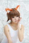 animal_ears cat_ears cosplay miyafuji_yoshika strike_witches swimsuit utateika-na rating:Safe score:0 user:pixymisa
