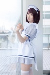 apron ayase bowtie cosplay hairband maid maid_uniform original thighhighs zettai_ryouiki rating:Safe score:0 user:pixymisa
