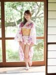 barefoot bikini_bottom matsushita_rio ponytail swimsuit yukata rating:Safe score:1 user:nil!