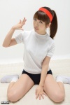 4k-star_056 buruma gym_uniform hairband ponytail shiraishi_mizuho shorts socks tshirt rating:Safe score:2 user:nil!