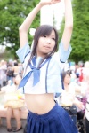 cosplay hairbow love_plus pleated_skirt sailor_uniform school_uniform skirt takane_manaka tsukushi rating:Safe score:3 user:nil!