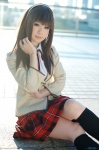 blazer blouse cosplay hairband kneesocks nanami_haruka_(uta_no_prince-sama) pleated_skirt school_uniform shirayuki_himeno skirt uta_no_prince-sama rating:Safe score:2 user:nil!