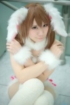 animal_ears bunny_ears camisole cosplay croptop idolmaster idolmaster_cinderella_girls leg_warmers shima shorts totoki_airi rating:Safe score:0 user:nil!