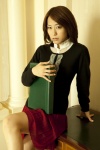 blouse cardigan kashiwagi_misato pleated_skirt skirt rating:Safe score:0 user:nil!
