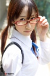 blouse bookbag girlz_high glasses maho school_uniform side-b_092 twintails rating:Safe score:0 user:nil!