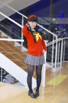 amagi_yukiko black_legwear cardigan cosplay hairband megami_tensei nora pantyhose persona persona_4 pleated_skirt sailor_uniform school_uniform skirt rating:Safe score:2 user:nil!