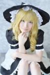 apron blonde_hair cosplay dress kirisame_marisa popuri touhou witch_hat rating:Safe score:0 user:nil!