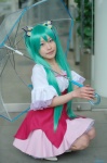 aqua_hair cosplay dress hasui_yuuri hatsune_miku melt_(vocaloid) twintails umbrella vocaloid rating:Safe score:0 user:nil!