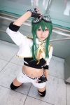 cosplay croptop fingerless_gloves gloves goggles green_eyes green_hair gumi jacket seri shorts thighhighs torn_clothes vocaloid rating:Safe score:1 user:pixymisa