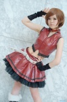 boots choker cosplay fingerless_gloves gloves kooki meiko miniskirt skirt vest vocaloid rating:Safe score:1 user:nil!