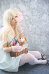 blonde_hair cosplay dress gloves mochigome_kurumi original thighhighs zettai_ryouiki rating:Safe score:1 user:nil!