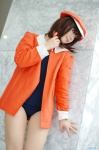asakura_irori bakemonogatari cosplay hat jacket pantyhose school_swimsuit sengoku_nadeko swimsuit rating:Safe score:3 user:nil!