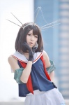 aisaka_mimi armbands cosplay gloves hairband kantai_collection maya_(kantai_collection) pleated_skirt sailor_uniform school_uniform skirt rating:Safe score:1 user:nil!