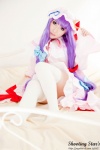 bed cosplay dress hat patchouli_knowledge purple_hair robe saku sweet_garden thighhighs touhou zettai_ryouiki rating:Safe score:0 user:nil!