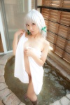 cosplay hot_tub izayoi_sakuya lenfried nude silver_hair touhou towel twin_braids wet rating:Questionable score:6 user:nil!