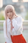 blonde_hair blouse cosplay narihara_riku pleated_skirt skirt tagme_character tagme_series rating:Safe score:0 user:nil!