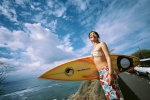beach bikini_top ocean shorts surfboard swimsuit tani_momoko vjy_no_85 rating:Safe score:1 user:nil!