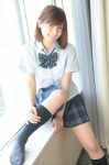 blouse bwh_186 kneesocks misaki_haruka pleated_skirt school_uniform skirt rating:Safe score:1 user:nil!