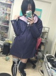 coat iiniku_ushijima iphone print_legwear self-shot thighhighs zettai_ryouiki rating:Questionable score:4 user:nil!