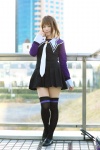 cosplay dress eco i"s school_uniform side_ponytail thighhighs tie yoshizuki_iori zettai_ryouiki rating:Safe score:1 user:nil!