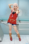 armband boots cosplay denim macross macross_frontier pink_hair seino_merika sheryl_nome shorts tank_top tubetop rating:Safe score:0 user:nil!