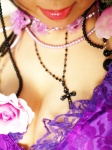cleavage cosplay cyborg_nene dress flowers original rating:Safe score:1 user:nil!