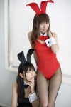 animal_ears bunny_ears chihaya cosplay fishnet_pantyhose leotard mitsuki original pantyhose rating:Safe score:1 user:nil!
