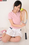 hamada_yuri pleated_skirt polo ponytail skirt socks tennis_racket rating:Safe score:0 user:nil!