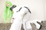ass bodysuit boots cc code_geass cosplay green_hair kaminagi_madoka rating:Safe score:2 user:nil!
