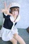 beret cardcaptor_sakura cosplay kinomoto_sakura kousaka_yun miniskirt pantyhose pleated_skirt sailor_uniform school_uniform skirt tie rating:Safe score:0 user:nil!