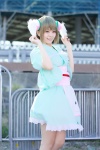 aihara_sakuto animal_ears apron cosplay dog_ears sengoku-shi unose_yuzu yukata rating:Safe score:1 user:nil!