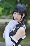 apron cosplay dress elbow_gloves gloves hiiragi_haruka maid maid_uniform original twin_braids rating:Safe score:0 user:nil!