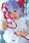 al_azif cosplay cuffs demonbane dress hair_ribbons kipi purple_hair ribbons ruffles rating:Safe score:1 user:darkgray