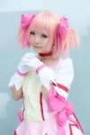 choker cosplay dress gloves hairbows kaname_madoka pink_hair puella_magi_madoka_magica saki_kano twintails rating:Safe score:0 user:pixymisa