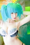 blue_hair bra cleavage cosplay ikkitousen kibashi panties ryofu_housen twintails rating:Safe score:7 user:nil!