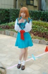 asahina_mikuru cosplay hazuki_minami pleated_skirt sailor_uniform school_uniform skirt socks suzumiya_haruhi_no_yuuutsu rating:Safe score:1 user:nil!