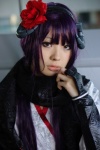 cosplay gauntlets horns inu_boku_secret_service kimono nakko purple_hair scarf shirakiin_ririchiyo rating:Safe score:0 user:nil!