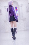blazer blouse boots cosplay danganronpa gloves kirigiri_kyouko kirigiri_to_celestia_san_danganronpa kneehighs lechat pleated_skirt purple_hair skirt tie twin_braids rating:Safe score:1 user:nil!